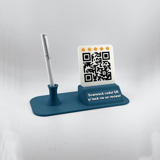 Display recenzii Google cu suport de pix, cod QR/NFC