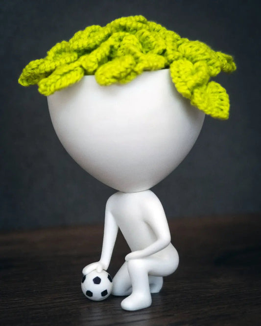 Figurina recenzii Google/Cadou Club sportiv fotbal, handbal, cod QR si NFC, suport plante - 3dmarket.ro