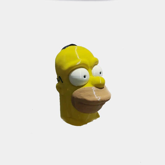 Ornament carlig de remorcare cu antifurt - Homer Simpson - 3dmarket.ro