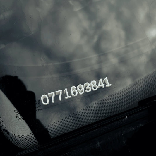 Numar telefon parbriz/birou