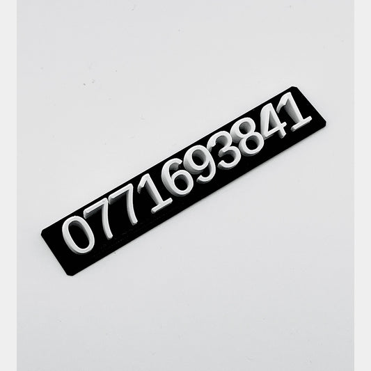 Numar telefon parbriz/birou
