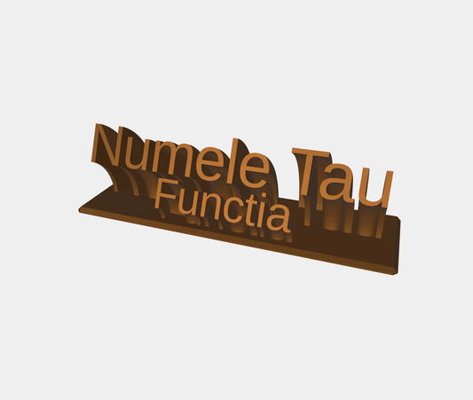 Name tag personalizabil - 3dmarket.ro