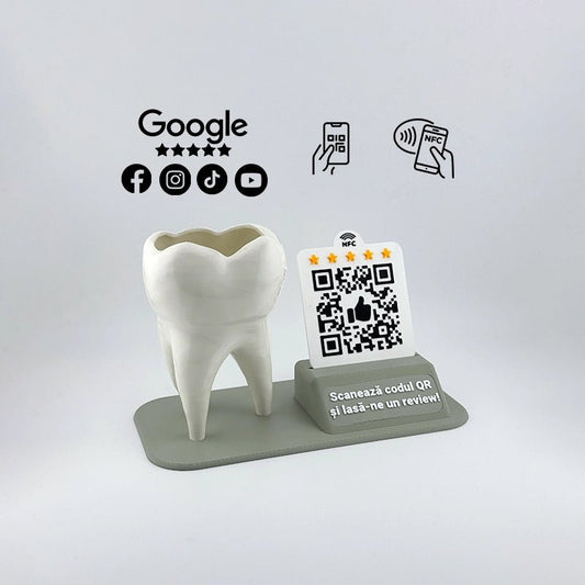 Display recenzii Google/Cadou Cabinet Stomatologic, cod QR si NFC - 3dmarket.ro