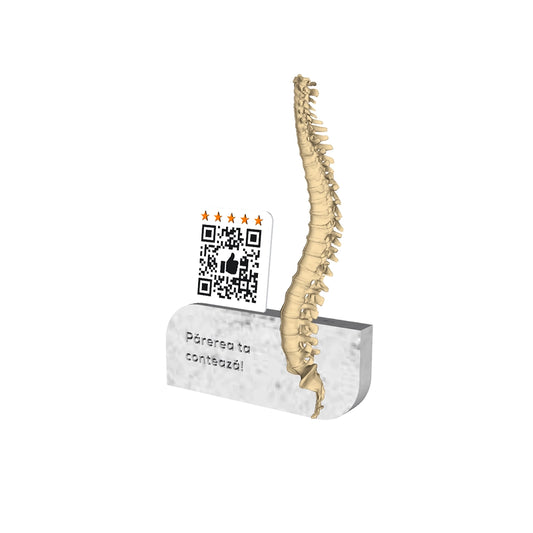 Figurina recenzii Google/Cadou Osteopatie, Chiropractica cu cod QR si NFC