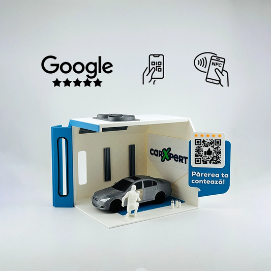 Display recenzii Google/Cadou Vopsitorie/Tinichigerie Auto cu cod QR si NFC