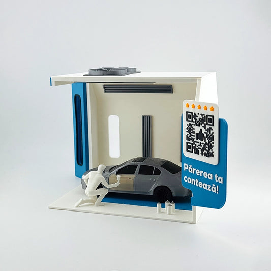 Display recenzii Google/Cadou Vopsitorie/Tinichigerie Auto cu cod QR si NFC