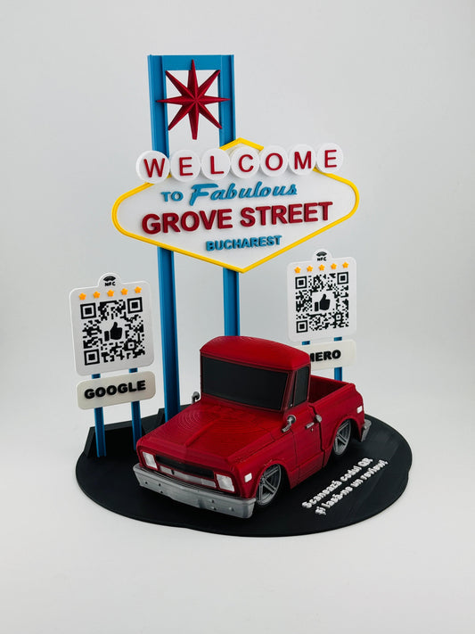 Display recenzii Google/Cadou Personalizat cu cod QR si NFC