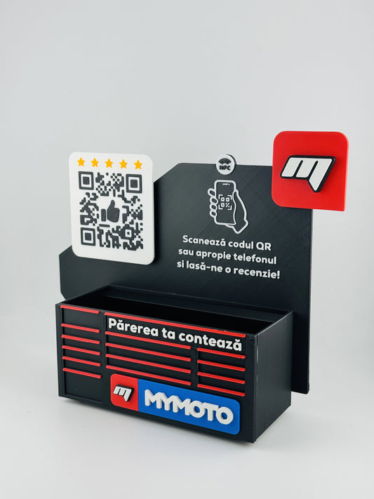 Display recenzii Google/Cadou Personalizat cu cod QR si NFC