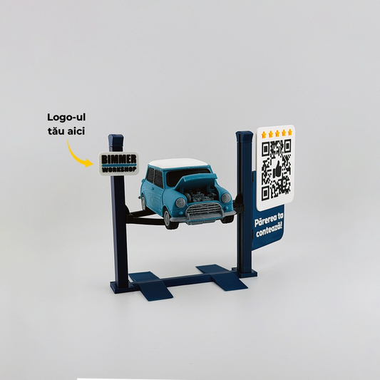 Display recenzii Google/Cadou Service Auto cu cod QR si NFC