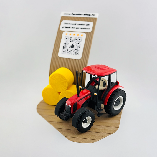 Display recenzii Google/Cadou Agricultori/Utilaje agricole cu cod QR si NFC