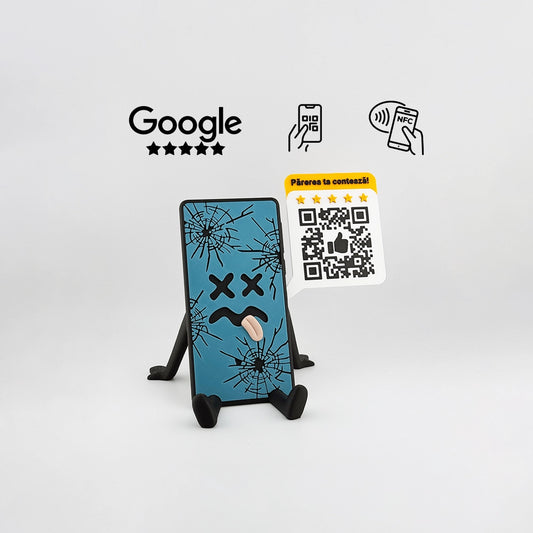 Display recenzii Google/Cadou Service GSM cu cod QR si NFC